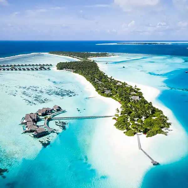 niyama private island maldives surf resort vodi drone shot