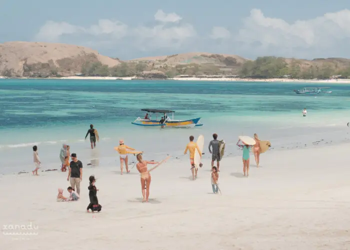 xanadu surf camp lombok learn to surf retreat longboard