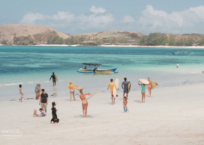 xanadu surf camp lombok learn to surf retreat longboard