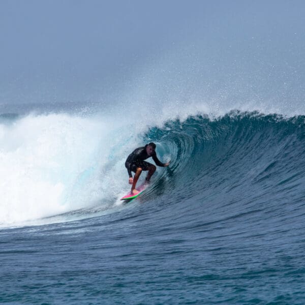 Noah Beach House Maldives Surf Package - Himmafushi jailbreaks surf camp stoked surf adventures local island